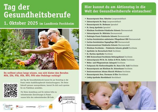 Bild vergrößern: Flyer Tag der Gesundheitsberufe